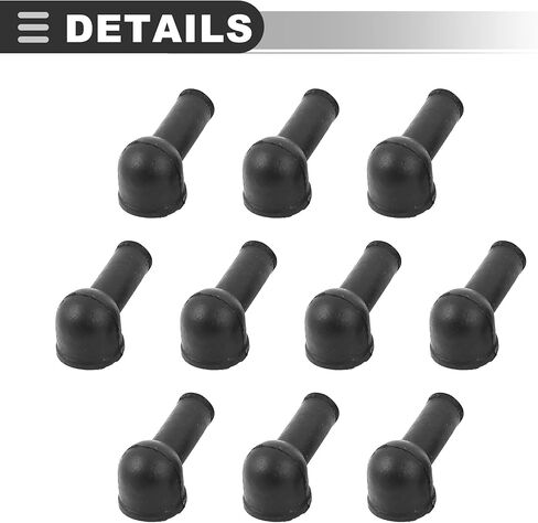 Motoforti Universal Terminal Insulating Cover, Rubber, Black, 10 Pcs in Saudi Arabia