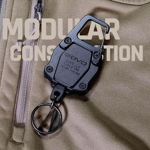 GOVO T1 Retractable Keychain, 9.5 Oz Retraction Force, 34" Steel Cable in Saudi Arabia