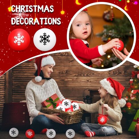 Kasyat 36 Pcs Christmas Stress Ball Snowman Stress Relief Toys Cute Snowflake Christmas Party Favors for Party Bag Filler Stocking Stuffers Gifts Suitable for Ages Above 3(Snowman) in Saudi Arabia