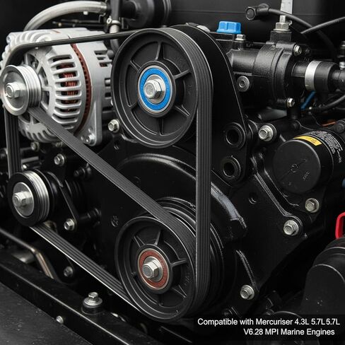 مجموعة البكرة الوسيطة لحزام السربنتين 864625T 8M6500024 865598 متوافقة مع Mercruiser 4.3L 5.0L 5.7L 6.2L V6 V8 MPI Marine Engines 2 Pack in Kuwait