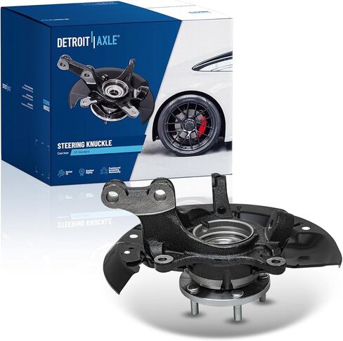 Detroit Axle - AWD Front Right Steering Knuckle for 11-17 Toyota Sienna, Passenger Side Steering Knuckle & Wheel Bearing Hub Assembly 2011 2012 2013 2014 2015 2016 2017 Replacement in Saudi Arabia