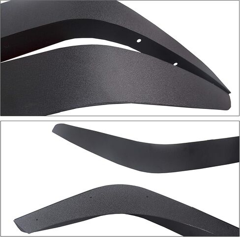 HECASA Front&Rear Fender Flare Compatible with 2007-2018 Jeep Wrangler JK JKU Unlimited (2/4 Doors), Full Mud Flaps Guards Fender Extensions Kit 4Pcs in Saudi Arabia