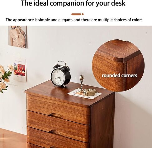 Solid Wood Desktop File Cabinet with Drawers Office Storage Organizer for Computer Accessories and Sundries,One Color,1,Drawer Type A in Saudi Arabia