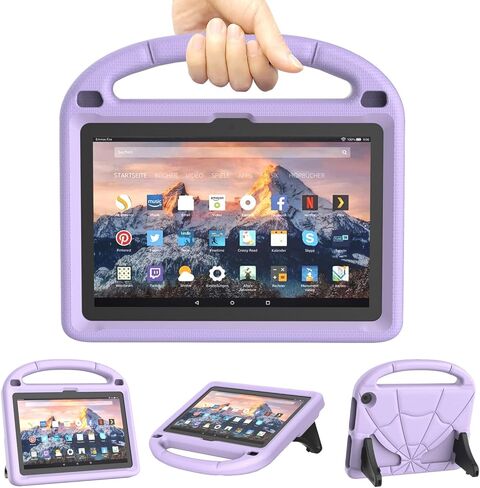 2022 All-New Kids Tablet Case for 8" Tablets Not Fit iPad Nokia 8 inch Tablets(Only 12/10th Gen, 2022/2020), Patamiyar Light Weight Shockproof EVA Protective Case with Handle Stand -Turquoise in Kuwait