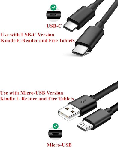 15W USB-C Fast Charger for New Kindle Fire Tablets with 6.6Ft USB-C Cable (Designed for use with USB-C Version Fire Tablets and Kindle E-Readers) in Saudi Arabia