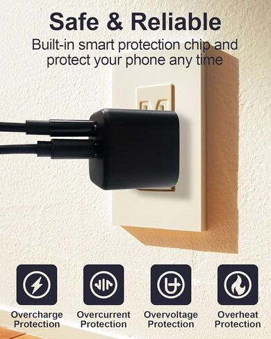 15W USB-C Fast Charger for New Kindle Fire Tablets with 6.6Ft USB-C Cable (Designed for use with USB-C Version Fire Tablets and Kindle E-Readers) in Saudi Arabia