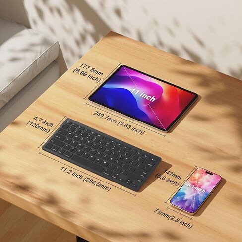 OMOTON Bluetooth Keyboard for iPad 10th Generation, iPad 10.2 (9th/8th/7th), iPad Pro 13/12.9/11 inch, iPad Air 13/11 inch, iPad Air 5th/4th Gen, iPad Mini and More Bluetooth Enabled Devices, Black in Kuwait