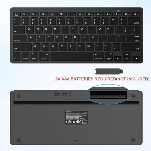 OMOTON Bluetooth Keyboard for iPad 10th Generation, iPad 10.2 (9th/8th/7th), iPad Pro 13/12.9/11 inch, iPad Air 13/11 inch, iPad Air 5th/4th Gen, iPad Mini and More Bluetooth Enabled Devices, Black in Kuwait