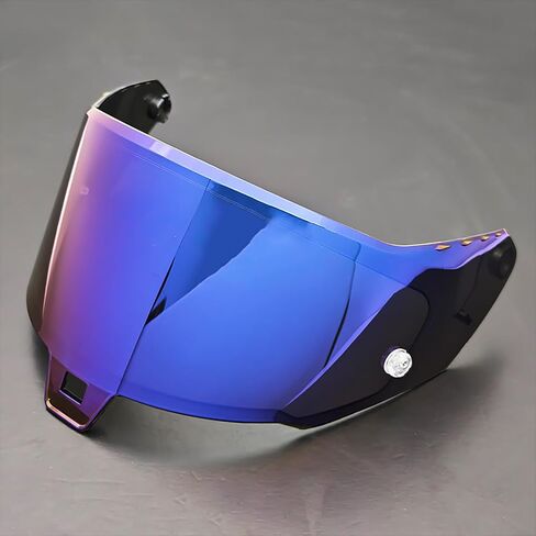 عدسة قناع خوذة دراجة نارية لـ Alpinestars Supertech SR10، غطاء واقي لعدسة خوذة الدراجة النارية، غطاء واقي لخوذة الدراجة النارية المضادة للضباب، استبدال درع الوجه، H أسود داكن in Kuwait