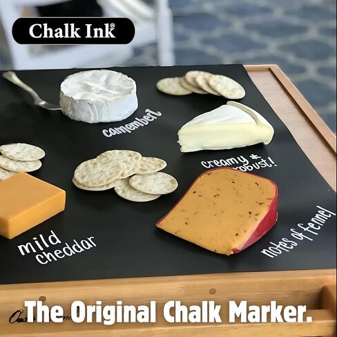Chalk Ink White Chalk Pen - Professional Fine Tip Chalkboard Markers - Long Lasting Colors & Quick Dry - Wet Wipe Liquid Chalk Marker (Easy Writer, 1mm) in Kuwait