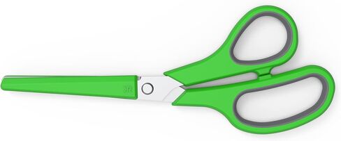 SO300 Safety Scissors, Ambidextrous, Large Finger Holes, Soft Grip Maximizes Comfort, Blunted Tip, Guarded 3.5" Stainless Steel Safety Blades Minimizes Puncture Risk, Safe Enough For A Kid in Saudi Arabia