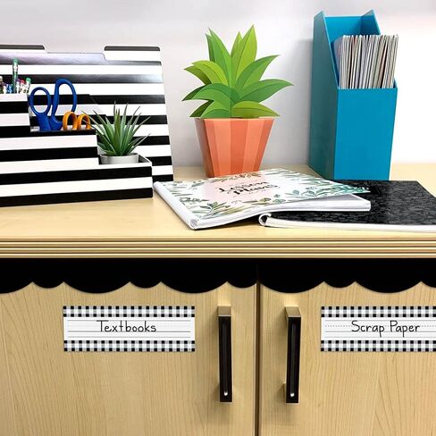 Creative Teaching Press Dots on Black Name Plates (4499), Multi/Black, 3-1/2 X 9 in in Saudi Arabia