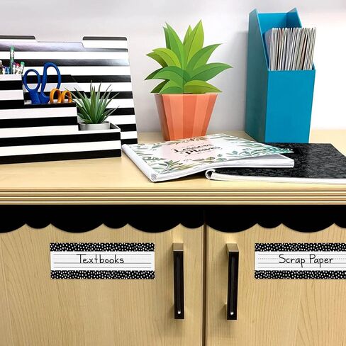 Creative Teaching Press Dots on Black Name Plates (4499), Multi/Black, 3-1/2 X 9 in in Saudi Arabia