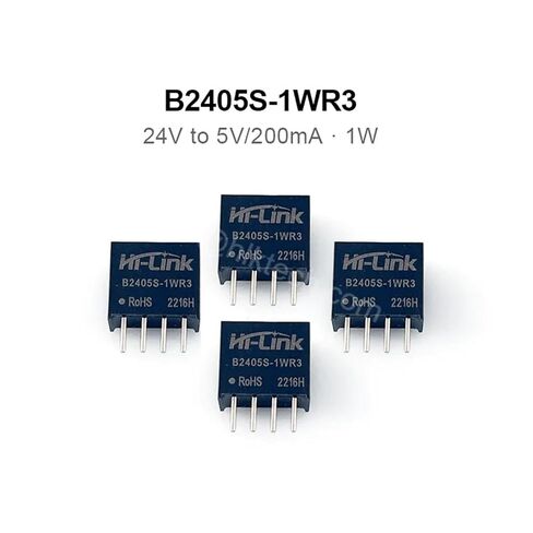 2pcs/Lot B2405S-1WR3 24V to 5V 200mA DC DC Isolated Step-Down Power Supply Module Low Ripple Smart Home in Saudi Arabia