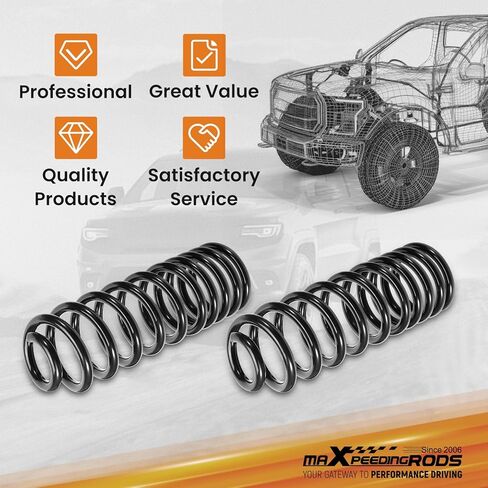 maXpeedingrods 1-2" Rear Lift Coil Springs for Dodge Ram 1500 2WD 4WD 2009-2018, Heavy Duty Lift Springs in Saudi Arabia