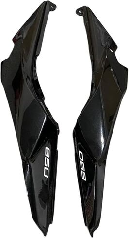 ملحقات هدية جانبية خلفية للدراجات النارية لـ Kawasaki Z650 Ninja 650 2017 2018 2019 2020 2021 2022 (أسود ساطع) in Kuwait