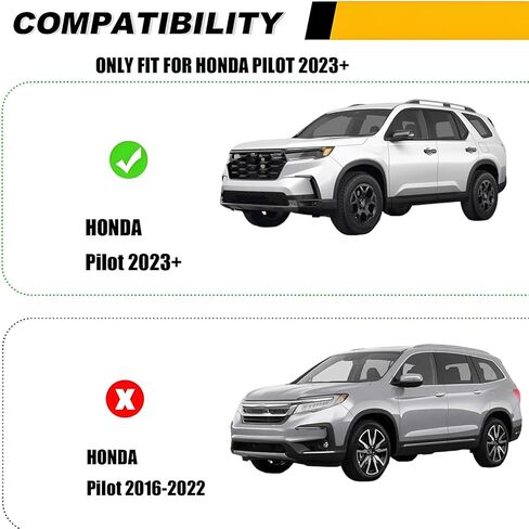 Running Boards Fit for 2023-2026 Honda Pilot Aluminum Side Steps 600 LBS Load, 2 PCS Right and Left Side Step Rail Removable Nerf Bars with Brackets in Saudi Arabia