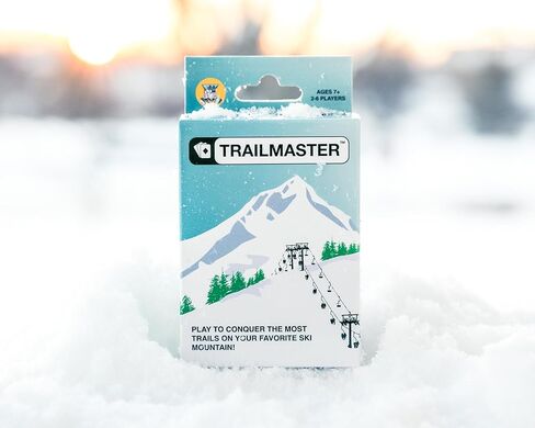 لعبة بطاقة Trailmaster، لعبة بناء درب الجبل الإستراتيجية للمتزلجين، هدية للمتزلجين والمتزلجين على الجليد، ليلة ألعاب عائلية خالية من الشاشة، ألعاب السفر in Kuwait
