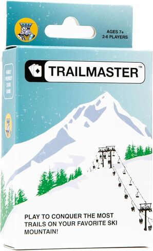 لعبة بطاقة Trailmaster، لعبة بناء درب الجبل الإستراتيجية للمتزلجين، هدية للمتزلجين والمتزلجين على الجليد، ليلة ألعاب عائلية خالية من الشاشة، ألعاب السفر in Kuwait
