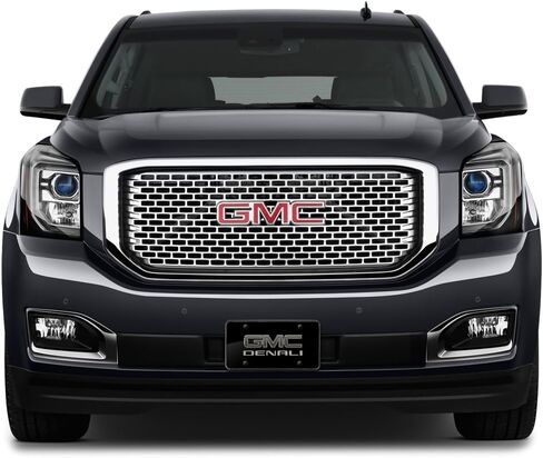 iPick Image for GMC Denali Matt-Look Laser Etched Black Acrylic License Plate - Official Licensed in Saudi Arabia