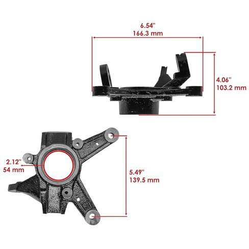 Caltric 51250-HP0-B00 51250HP0B00 Front Left Knuckle Bearing and Seal Kit Compatible with Honda in Saudi Arabia