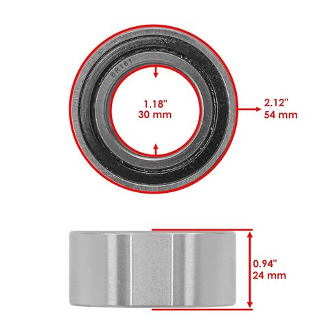 Caltric 51250-HP0-B00 51250HP0B00 Front Left Knuckle Bearing and Seal Kit Compatible with Honda in Saudi Arabia
