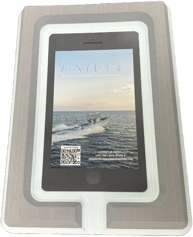 SeaDek Foam Cell Phone Holder for Boats | Next Level | Cell Phone Boat Dash Accessory | Perfect for Fishing Boat Center Consoles | 3M Adhesive Backing Boat Accessories | (Mocha Over Black) in Kuwait