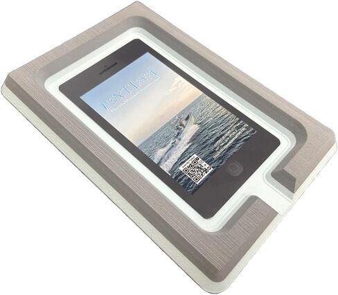 SeaDek Foam Cell Phone Holder for Boats | Next Level | Cell Phone Boat Dash Accessory | Perfect for Fishing Boat Center Consoles | 3M Adhesive Backing Boat Accessories | (Mocha Over Black) in Kuwait