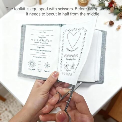 ECHHSIC 2026 New Embroidery Stitch Book Kit ， Including 86 Sewing Tools and 106 Universal Embroidery stitchesIllustration Guide and Free Tutorial in Saudi Arabia