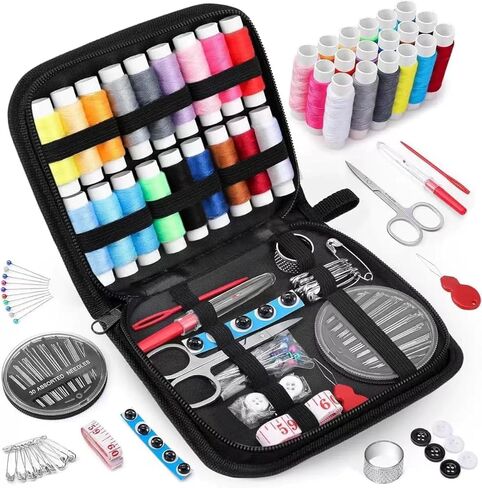 ECHHSIC 2026 New Embroidery Stitch Book Kit ， Including 86 Sewing Tools and 106 Universal Embroidery stitchesIllustration Guide and Free Tutorial in Saudi Arabia