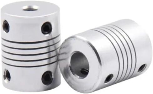 1pcs D12L18 Aluminum Alloy Elastic Printer Winding Coupling Encoder 2mm 3mm 4mm 5mm 6mm(4x4) in Saudi Arabia