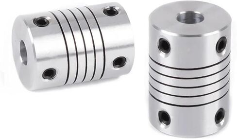 1pcs D12L18 Aluminum Alloy Elastic Printer Winding Coupling Encoder 2mm 3mm 4mm 5mm 6mm(4x4) in Saudi Arabia