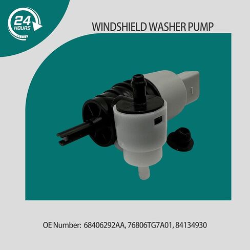 مضخة غسيل الزجاج الأمامي مع حلقة معدنية مناسبة لسيارة Chevy Equinox لـ GMC Terrain 2010-2017 84134930 مضخة سائل غسيل المياه الأمامية للسيارة Ford Escape C-max لسيارة Jeep Wrangler Cherokee لهوندا in Kuwait