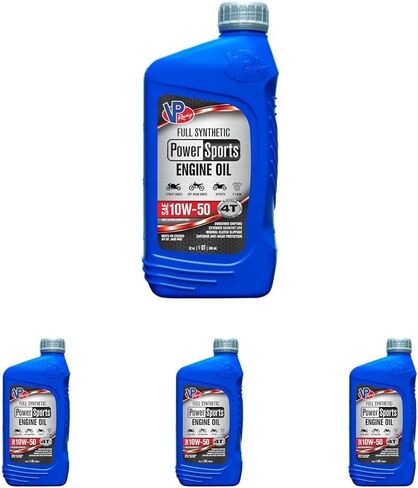 VP Racing Motor Oil, PowerSports, High Zinc, 4T, 10W50, Synthetic, 1 qt Bottle, Each in Saudi Arabia