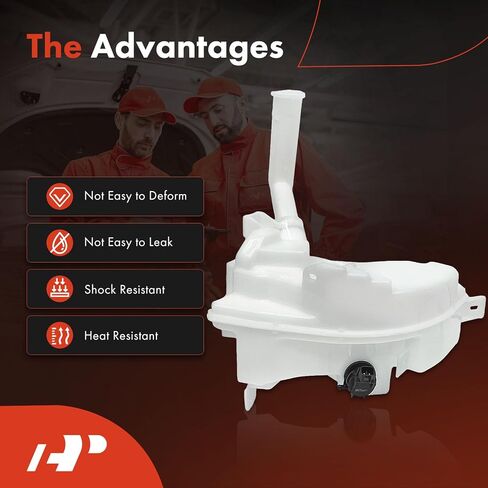 A-Premium Windshield Washer Reservoir Compatible with Select Mazda Models - 3 2004-2009, Sedan, with (Cap/Washer Pump/Hose/Filler Neck/Bracket) - Replace# BN8V67480D in Saudi Arabia