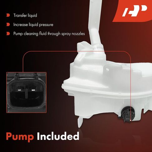 A-Premium Windshield Washer Reservoir Compatible with Select Mazda Models - 3 2004-2009, Sedan, with (Cap/Washer Pump/Hose/Filler Neck/Bracket) - Replace# BN8V67480D in Saudi Arabia