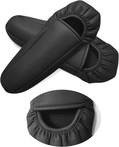 1 Pair Front Seat Arm Rest Cover Leather Armrest Protector Universal Seat Arm Rest Cover for Car, SUV, Truck and Van Gray in Kuwait