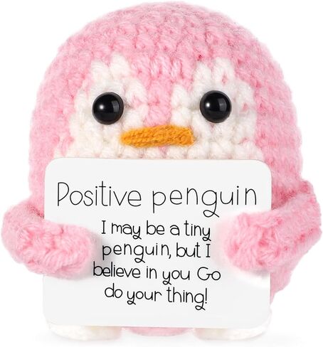 BOXOB Mini Funny Positive Frog, 3in Funny Potato Knitted Wool Pocket Doll Creative Cute Crochet Emotional Inspirational Support Frog for Birthday Gift Party Decoration Encouragement in Kuwait