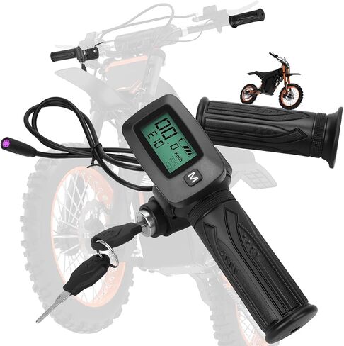 شاشة Tuttio Soleil 01 الجديدة المتكاملة للخانق مع زر M، ومقابض الجانب الأيسر فقط للدراجة الترابية الكهربائية Soleil 01، ملاحظة: لا يمكن استخدام الخانق الجديد والخانق القديم بالتبادل.48 فولت in Kuwait