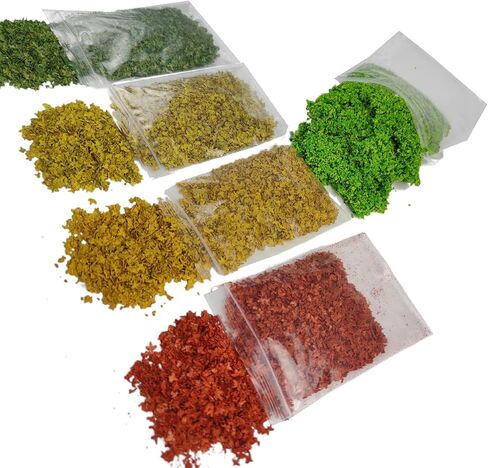 Realistic Miniature Leaves & Bushes Kit Artificial Foliage for Model Railroad Scenery, Fairy Gardens, Architectural Dioramas, Village Layouts & Miniature Landscaping in Saudi Arabia