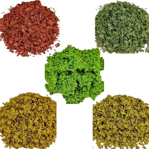 Realistic Miniature Leaves & Bushes Kit Artificial Foliage for Model Railroad Scenery, Fairy Gardens, Architectural Dioramas, Village Layouts & Miniature Landscaping in Saudi Arabia