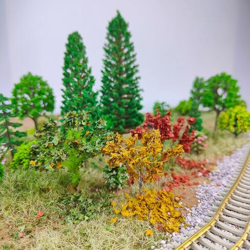 Realistic Miniature Leaves & Bushes Kit Artificial Foliage for Model Railroad Scenery, Fairy Gardens, Architectural Dioramas, Village Layouts & Miniature Landscaping in Saudi Arabia