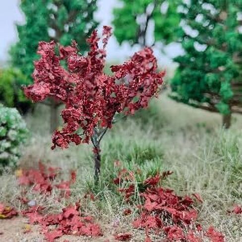 Realistic Miniature Leaves & Bushes Kit Artificial Foliage for Model Railroad Scenery, Fairy Gardens, Architectural Dioramas, Village Layouts & Miniature Landscaping in Saudi Arabia