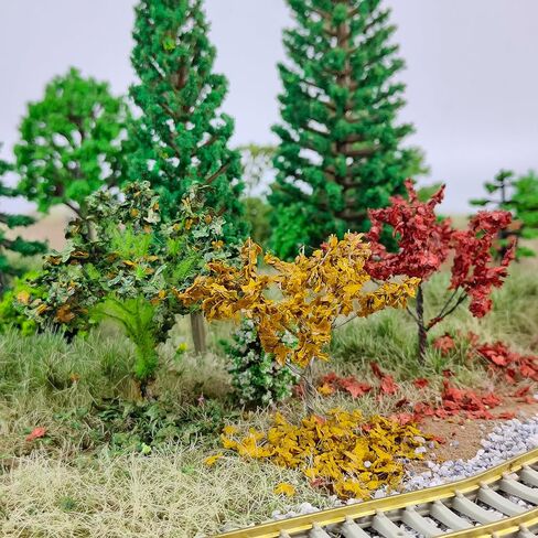 Realistic Miniature Leaves & Bushes Kit Artificial Foliage for Model Railroad Scenery, Fairy Gardens, Architectural Dioramas, Village Layouts & Miniature Landscaping in Saudi Arabia