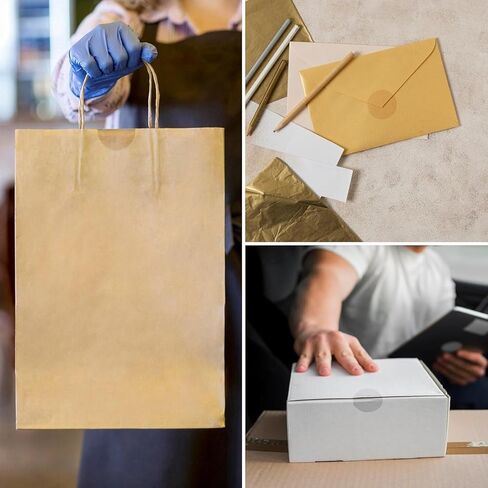 1 Roll 500 PCS Round Clear Seal Stickers, Transparent Envelope Mail Wafer Seal Self Adhesive Package Circle Label Dots for Envelopes, Boxes and Gift Decoraction (1" in Diameter) in Saudi Arabia