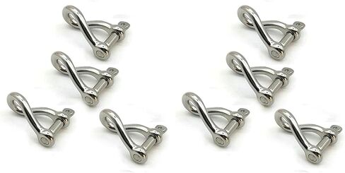 Twist Shackle Stainless Steel 316 Marine Grade,Mini 3/16" (5mm)-4 Pcs in Saudi Arabia