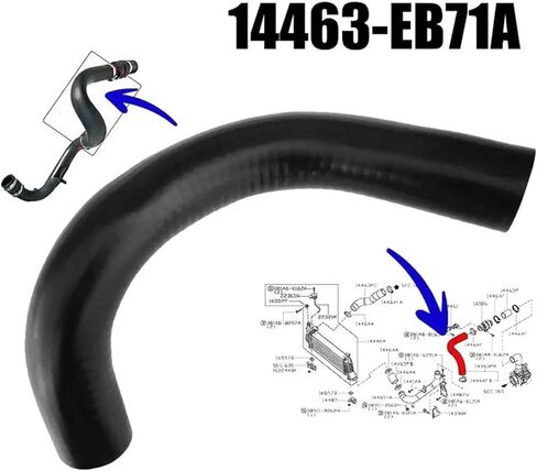 OE 14463-EB71A 14463-EC01A Intercooler Turbo Hose Compatible With Nissan NP300 Navara Pathfinder 2.5Dci Pickup Frontier II D40 YD25 in Saudi Arabia
