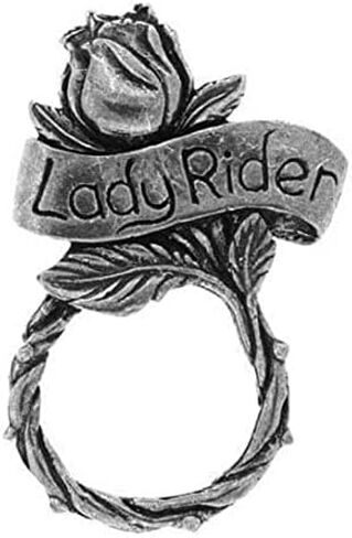 سترة LADY RIDER SUNGLASS HOLDER BIKER PIN للدراجات النارية، فضي، 3 بوصة in Kuwait