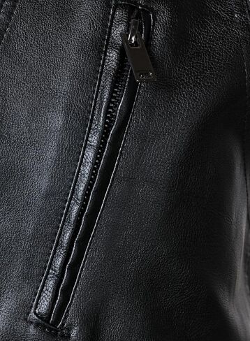 FANARCHER Faux Leather Men's Motorcycle Vest Club Style Rider Snap Button cool Jacket with Zipper in Saudi Arabia