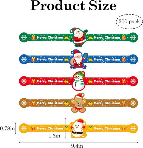 Food Retail Package Seal Labels 200PCS Christmas Long Food Baking Label Stickers Sealing Stickers for Christmas Handmade Crafted Baking Supplies in Saudi Arabia